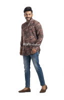 Silk Ajrak Printed Short Kurta (KRP5) Silk Ajrak Printed Short Kurta (KRP5)